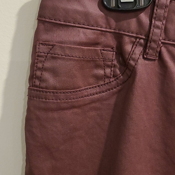 NWT Harlow hi rise Maroon jeans / pants - Picture 6 of 10